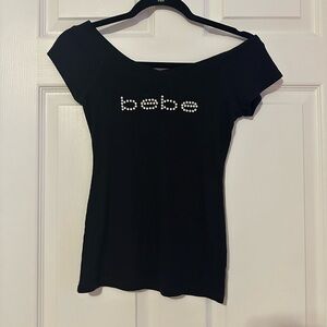 Bebe shirt with rhinestones